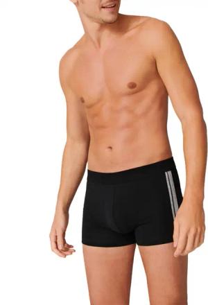 Schiesser Herren Shorts schwarz Baumwolle & Mix unifarben