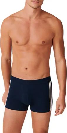 Schiesser Herren Shorts blau Baumwolle & Mix unifarben