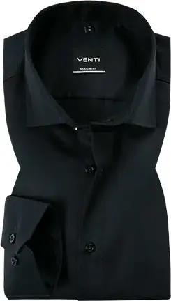 Venti Herren Hemd schwarz