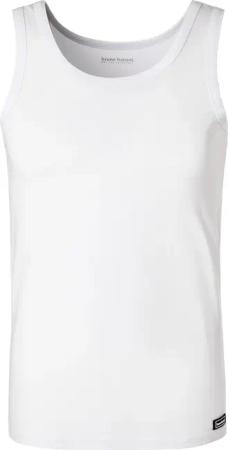 bruno banani Herren Sportshirt weiß Baumwolle & Mix unifarben