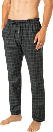 Novila Herren Pyjamahose blau Baumwolle & Mix Kariert