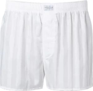 Novila Herren Boxershorts weiß Reine Baumwolle Gestreift