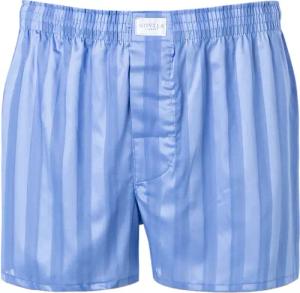 Novila Herren Boxershorts blau Reine Baumwolle Gestreift