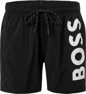 BOSS Herren Badeshorts schwarz Mikrofaser unifarben