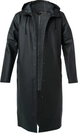 STUTTERHEIM Herren Regenmantel schwarz unifarben