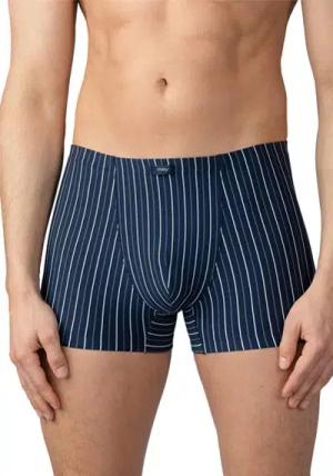 Mey Herren Shorty blau Mikrofaser/Funktion Gestreift