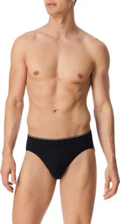Schiesser Herren Slip schwarz Baumwolle & Mix unifarben