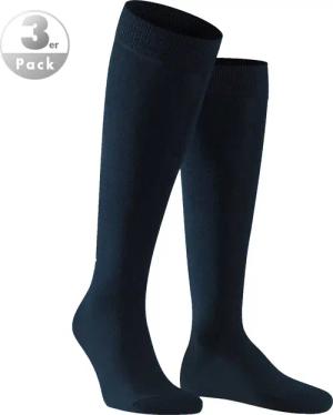 Falke Herren Kniestrümpfe blau Baumwolle & Mix unifarben