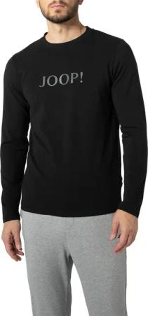 JOOP! Herren Longsleeve schwarz Jersey-Baumwolle unifarben