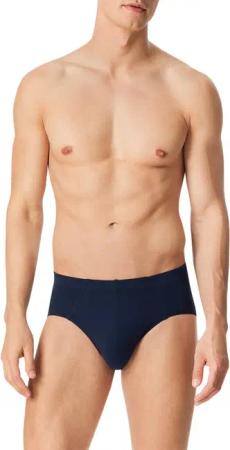 Schiesser Herren Slips blau Baumwolle & Mix unifarben