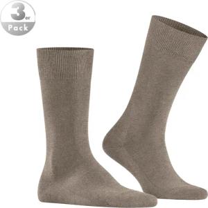 Falke Herren Socken beige Baumwolle & Mix unifarben