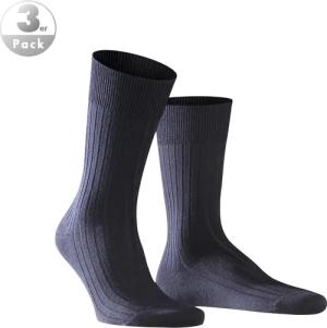 Falke Herren Socke blau Schur-Wolle unifarben