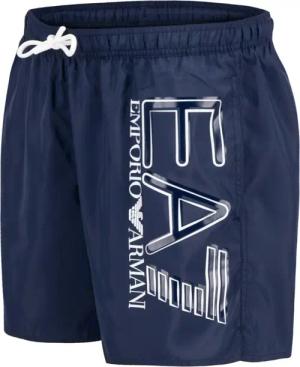 EA7 Herren Badeshorts blau Mikrofaser unifarben