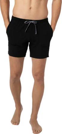 Novila Herren Pants schwarz Jersey-Baumwolle unifarben