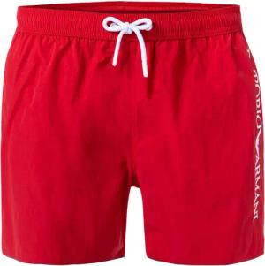 EMPORIO ARMANI Herren Badeshorts rot Mikrofaser unifarben