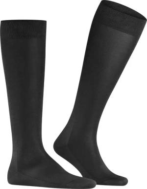 Falke Herren Kniestrümpfe schwarz Baumwolle & Mix unifarben