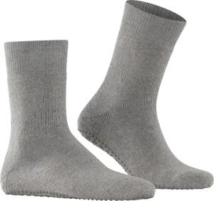 Falke Herren Homepads grau Merinowolle unifarben