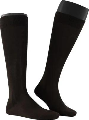 Falke Herren Kniestrümpfe braun Baumwolle & Mix unifarben