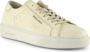WOOLRICH Herren Sneaker weiß Glattleder