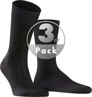 Falke Herren Socke schwarz Baumwolle & Mix unifarben
