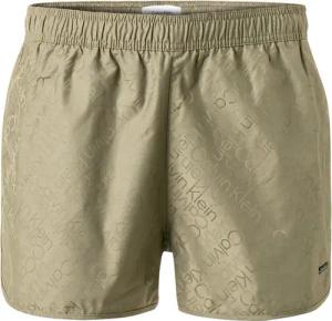 Calvin Klein Swimwear Herren Badeshorts grün Mikrofaser unifarben