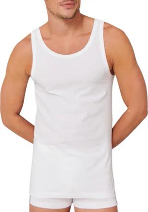 Schiesser Herren Unterhemd schwarz,weiß Baumwolle & Mix