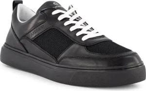 AIGNER Herren Sneaker schwarz Glattleder