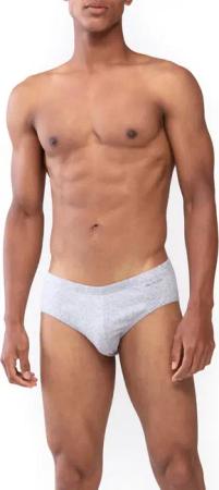 Mey Herren Mini-Slip grau Baumwolle & Mix unifarben