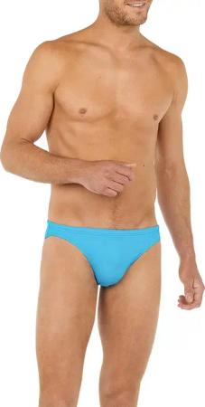 HOM Herren Badeslip blau unifarben