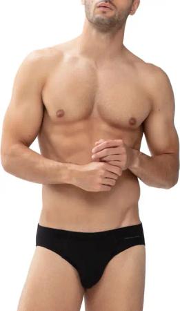 Mey Herren Slip schwarz Baumwolle & Mix unifarben