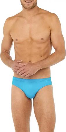 HOM Herren Badeslip blau unifarben