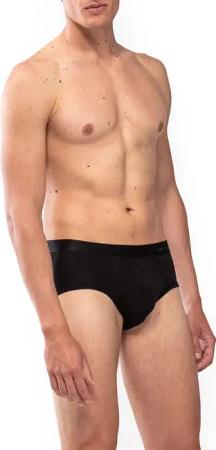 Mey Herren Men-Slip schwarz Baumwolle & Mix unifarben