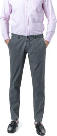 HILTL Herren Hose grau meliert Slim Fit