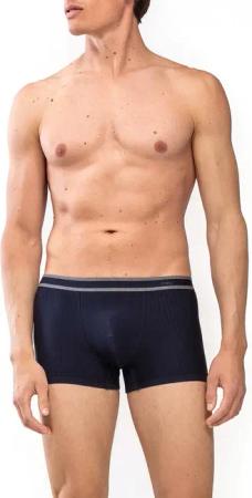 Mey Herren Shorty blau Baumwolle & Mix unifarben