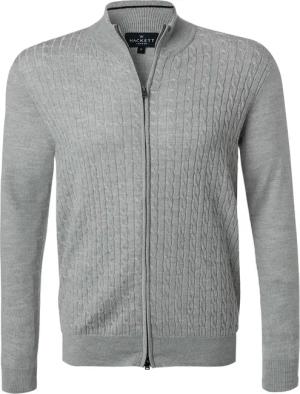 HACKETT Herren Cardigan grau unifarben