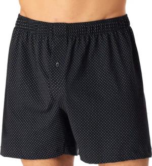 Schiesser Herren Boxershorts schwarz Baumwolle & Mix Gemustert