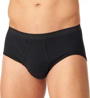 Schiesser Herren Feinripp Sportslip schwarz unifarben