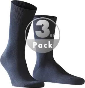 Falke Herren Socke blau Baumwolle & Mix unifarben