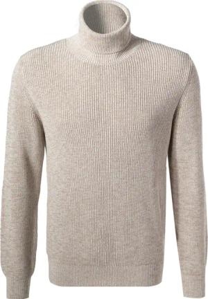 Marc O'Polo Herren Rollkragenpullover beige unifarben