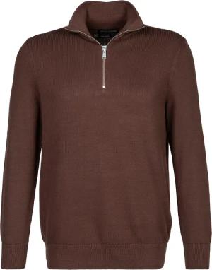 Marc O'Polo Herren Pullover braun unifarben