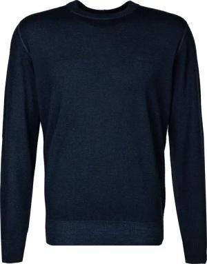 BOSS Orange Herren Pullover blau unifarben