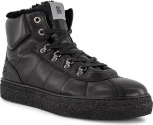 BOGNER Herren Schnürschuhe schwarz Glattleder