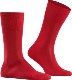 Falke Herren Socken rot Baumwolle & Mix unifarben