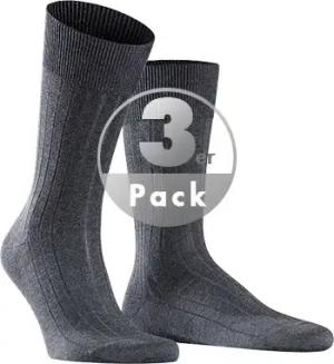Falke Herren Socke grau Baumwolle & Mix unifarben