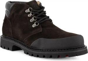 BOGNER Herren Schnürschuhe schwarz Velours