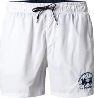 LA MARTINA Herren Badeshorts weiß Mikrofaser unifarben