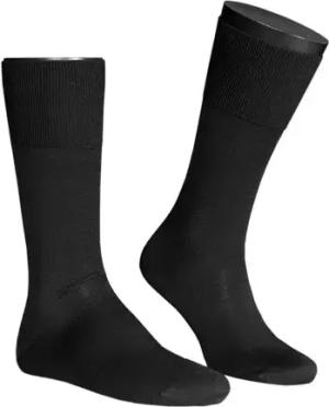 Falke Herren Socke schwarz Seide unifarben