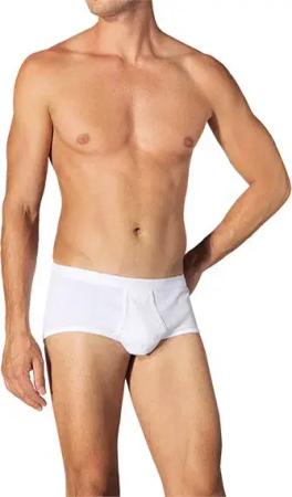 Schiesser Herren Sportslip weiß Ägyptische Baumwolle unifarben