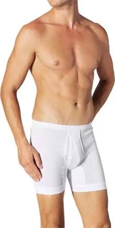 Schiesser Herren Shorts weiß Reine Baumwolle unifarben