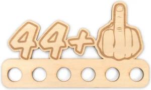 Kreative Feder Glückwunschkarte Geldgeschenk zum 16. - 85. Geburtstag für Männer, Origineller Wunscherfüller „Mittelfinger" aus Holz für Geldscheine